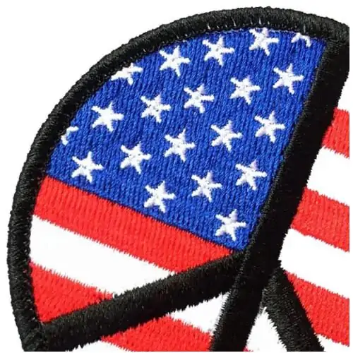 Back view of a Velcro patch, showcasing the attachment option for versatile use.