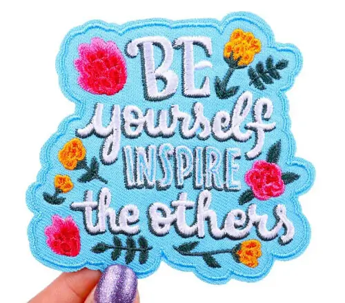 Back view of a Velcro patch, showcasing the attachment option for versatile use.