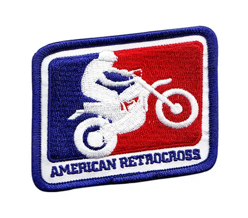 Back view of a Velcro patch, showcasing the attachment option for versatile use.