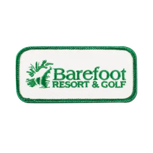Back view of a Velcro patch, showcasing the attachment option for versatile use.