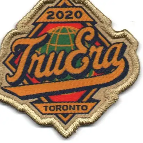 Back view of a Velcro patch, showcasing the attachment option for versatile use.