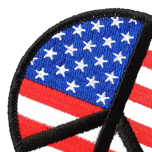 Back view of a Velcro patch, showcasing the attachment option for versatile use.