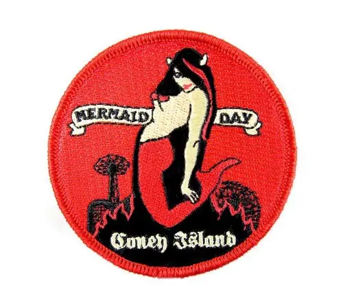 Back view of a Velcro patch, showcasing the attachment option for versatile use.