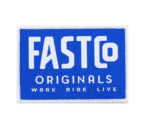 Back view of a Velcro patch, showcasing the attachment option for versatile use.
