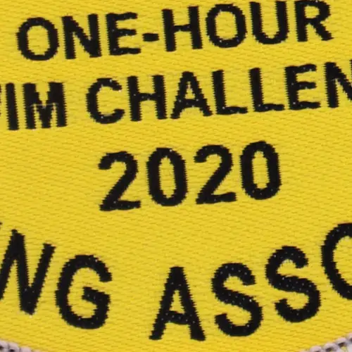 Back view of a Velcro patch, showcasing the attachment option for versatile use.