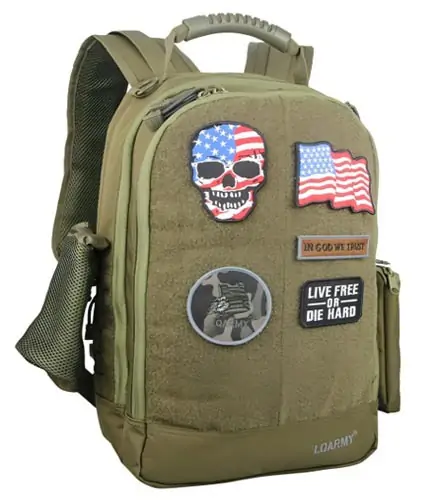 Back view of a Velcro patch, showcasing the attachment option for versatile use.