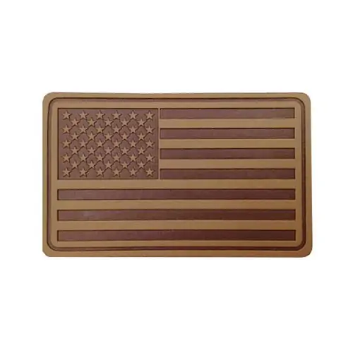 Back view of a Velcro patch, showcasing the attachment option for versatile use.