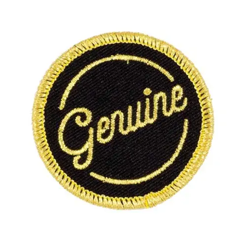 Back view of a Velcro patch, showcasing the attachment option for versatile use.