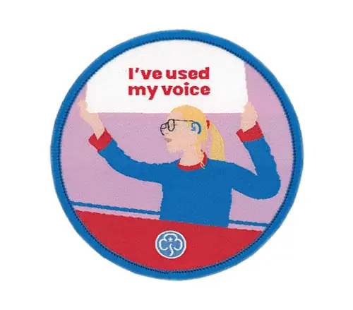 Back view of a Velcro patch, showcasing the attachment option for versatile use.