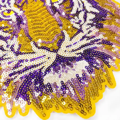 Back view of a Velcro patch, showcasing the attachment option for versatile use.