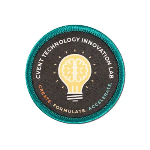 Back view of a Velcro patch, showcasing the attachment option for versatile use.