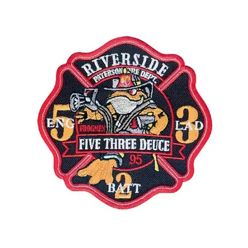 Back view of a Velcro patch, showcasing the attachment option for versatile use.