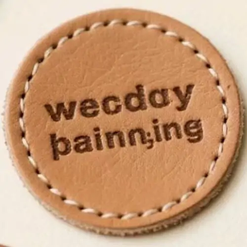 Back view of a Velcro patch, showcasing the attachment option for versatile use.