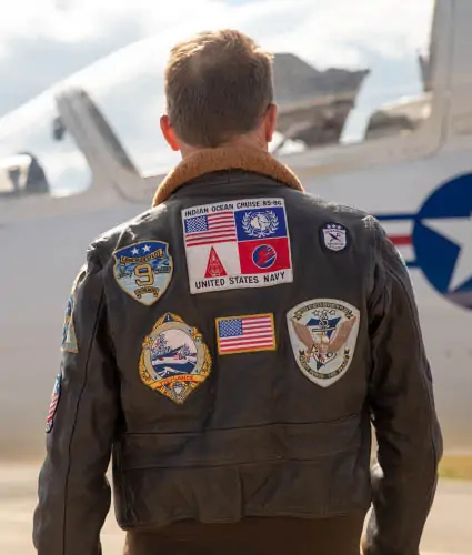 Back view of a Velcro patch, showcasing the attachment option for versatile use.