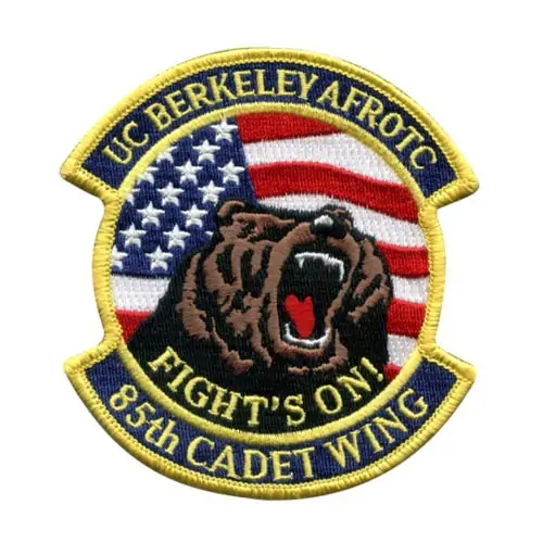 Back view of a Velcro patch, showcasing the attachment option for versatile use.