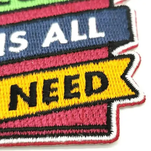 Back view of a Velcro patch, showcasing the attachment option for versatile use.