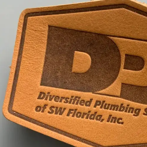 Back view of a Velcro patch, showcasing the attachment option for versatile use.