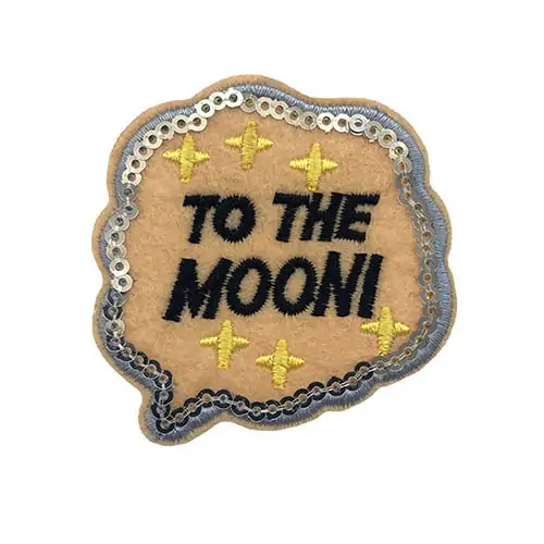 Back view of a Velcro patch, showcasing the attachment option for versatile use.