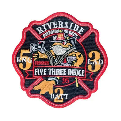 Back view of a Velcro patch, showcasing the attachment option for versatile use.