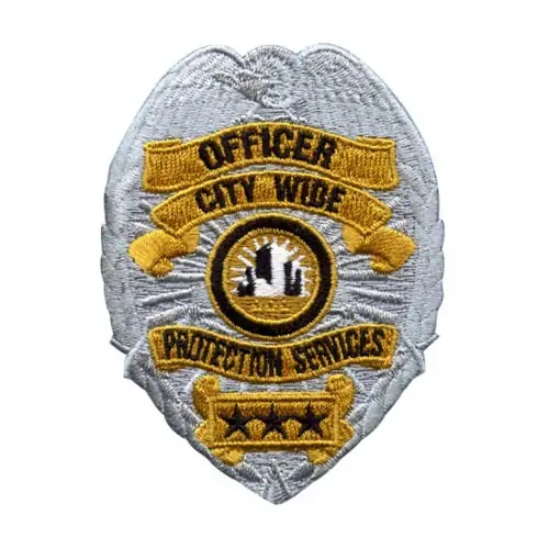 Back view of a Velcro patch, showcasing the attachment option for versatile use.