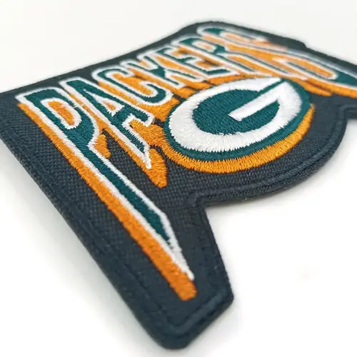 Back view of a Velcro patch, showcasing the attachment option for versatile use.