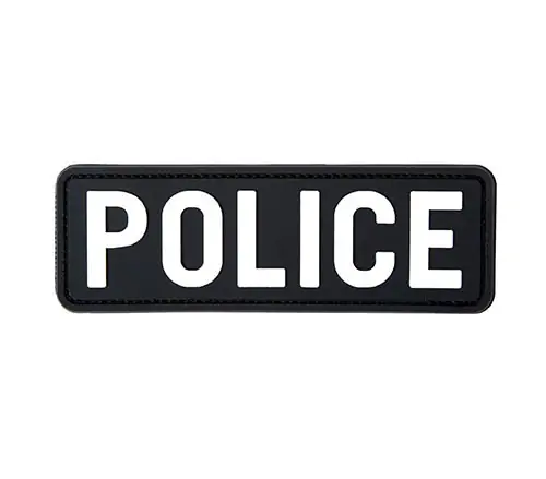 Back view of a Velcro patch, showcasing the attachment option for versatile use.