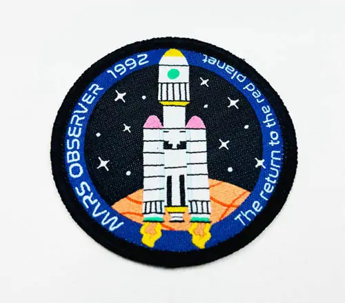 Back view of a Velcro patch, showcasing the attachment option for versatile use.