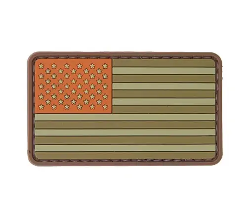 Back view of a Velcro patch, showcasing the attachment option for versatile use.