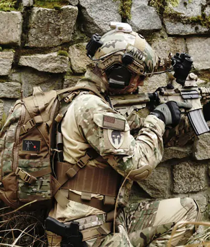 Back view of a Velcro patch, showcasing the attachment option for versatile use.