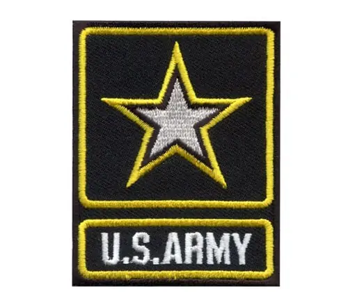Back view of a Velcro patch, showcasing the attachment option for versatile use.