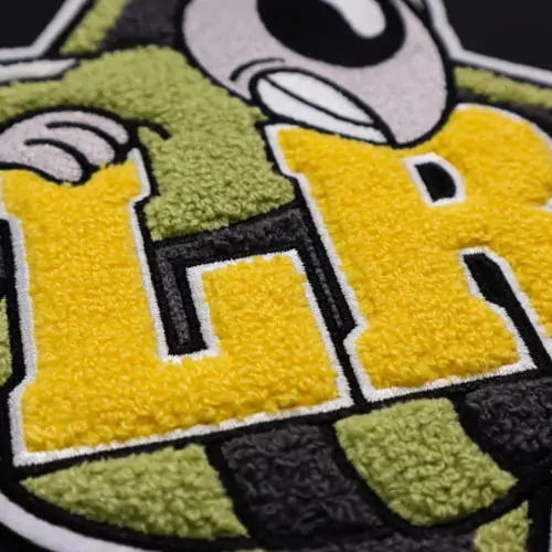 Back view of a Velcro patch, showcasing the attachment option for versatile use.