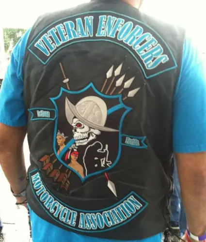 Back view of a Velcro patch, showcasing the attachment option for versatile use.