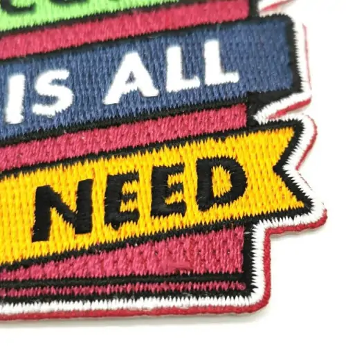Back view of a Velcro patch, showcasing the attachment option for versatile use.