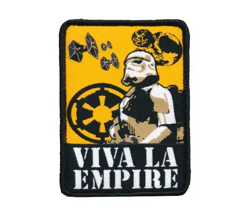 Back view of a Velcro patch, showcasing the attachment option for versatile use.