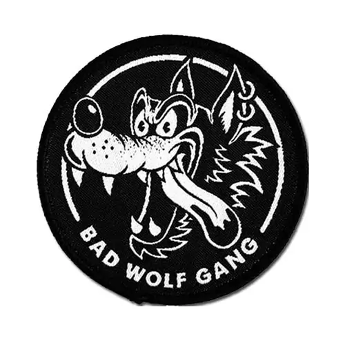 Back view of a Velcro patch, showcasing the attachment option for versatile use.