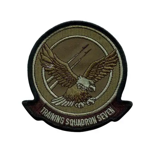 Back view of a Velcro patch, showcasing the attachment option for versatile use.