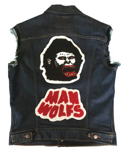 Back view of a Velcro patch, showcasing the attachment option for versatile use.