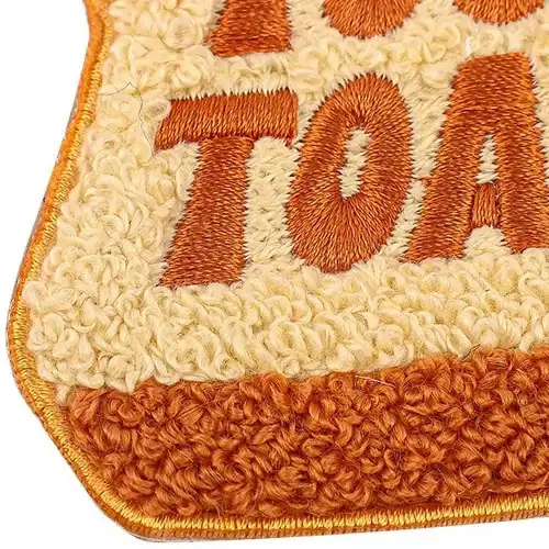 Back view of a Velcro patch, showcasing the attachment option for versatile use.