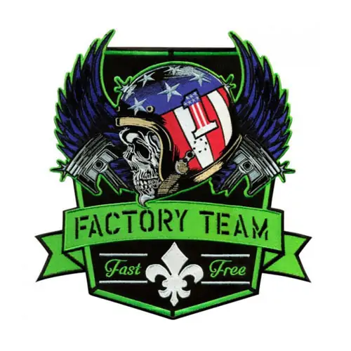 Back view of a Velcro patch, showcasing the attachment option for versatile use.