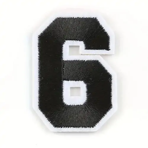Back view of a Velcro patch, showcasing the attachment option for versatile use.