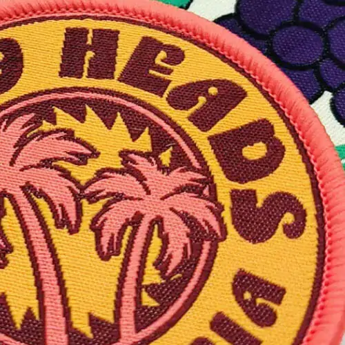 Back view of a Velcro patch, showcasing the attachment option for versatile use.