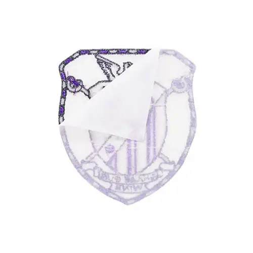 Back view of a Velcro patch, showcasing the attachment option for versatile use.