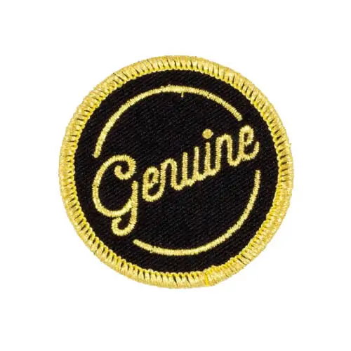 Back view of a Velcro patch, showcasing the attachment option for versatile use.