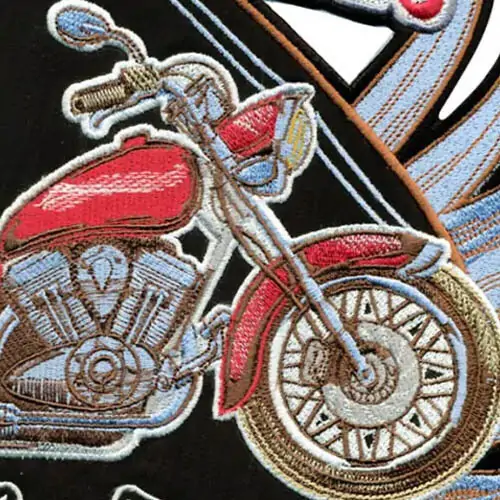 Back view of a Velcro patch, showcasing the attachment option for versatile use.