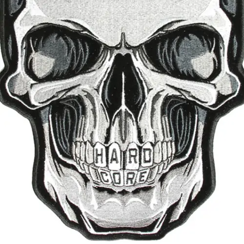 Back view of a Velcro patch, showcasing the attachment option for versatile use.