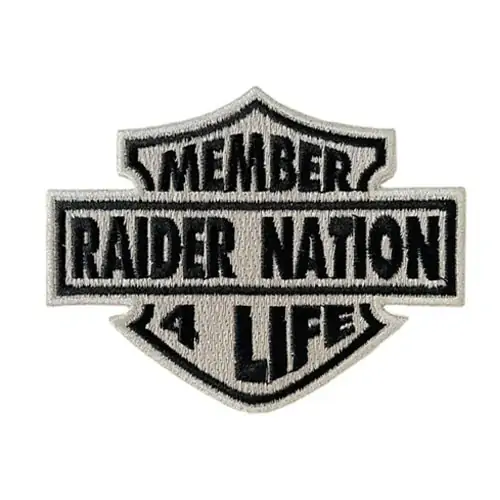 Back view of a Velcro patch, showcasing the attachment option for versatile use.