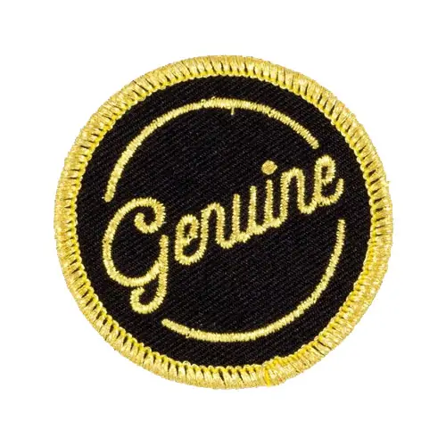 Back view of a Velcro patch, showcasing the attachment option for versatile use.