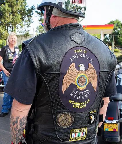 Back view of a Velcro patch, showcasing the attachment option for versatile use.