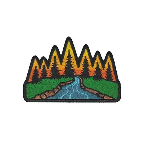 Back view of a Velcro patch, showcasing the attachment option for versatile use.