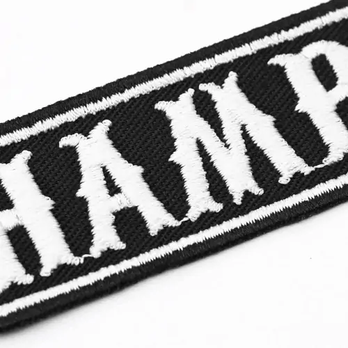 Back view of a Velcro patch, showcasing the attachment option for versatile use.